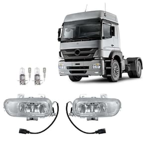 Par Farol Auxiliar Para Mercedes Axor Após 2005 Com Lampadas
