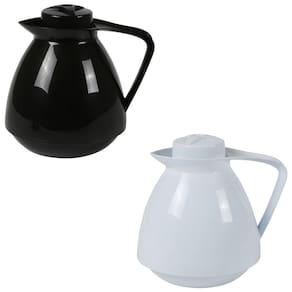 Kit 2 Bule Térmico Amare 650 ml Café Chá Leite Garrafa Preto/Branco - Mor