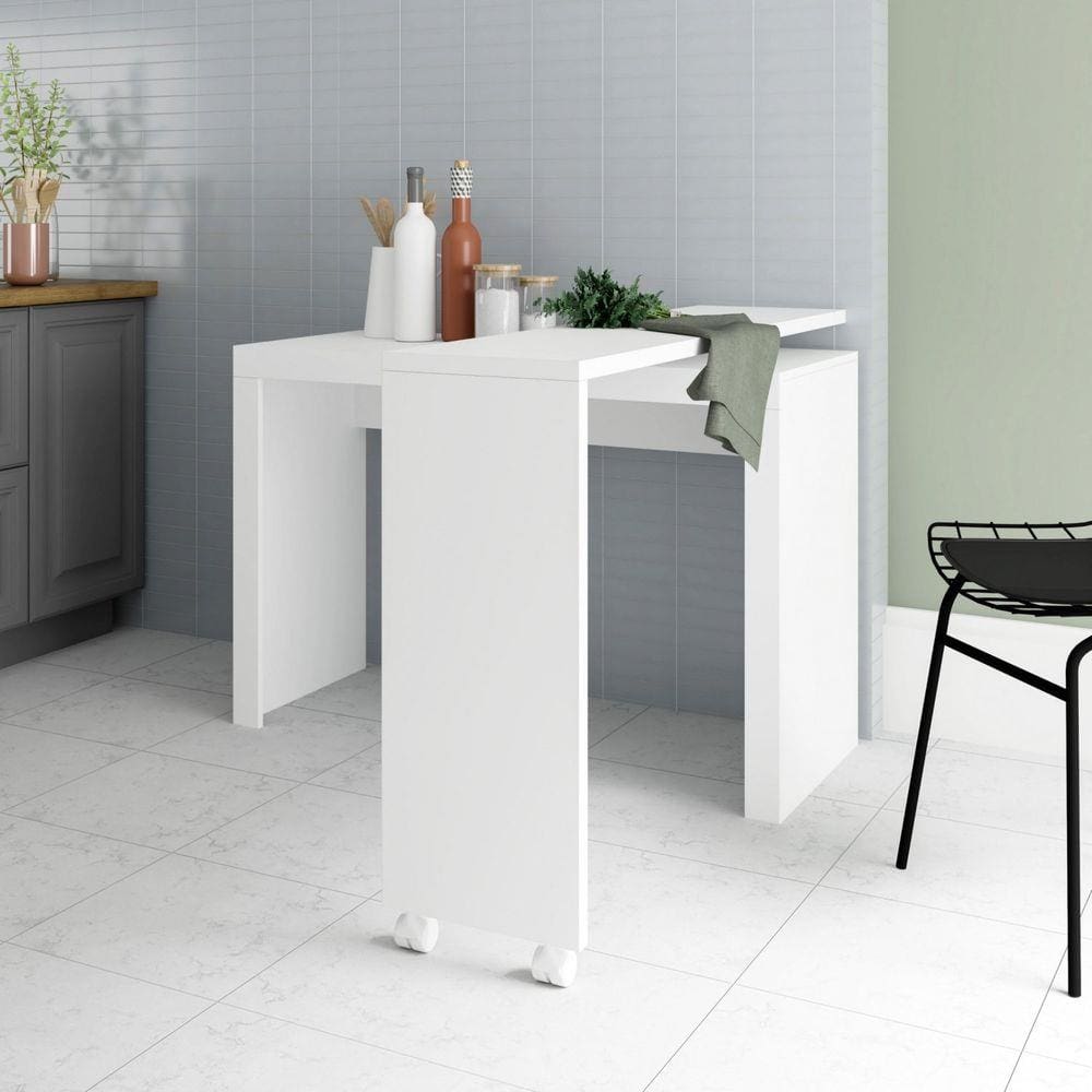 Bancada Giratória para Cozinha Linear ou em L BRV Móveis Branco