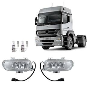 Par Farol Auxiliar Para Mercedes Axor Após 2005 Com Lampadas