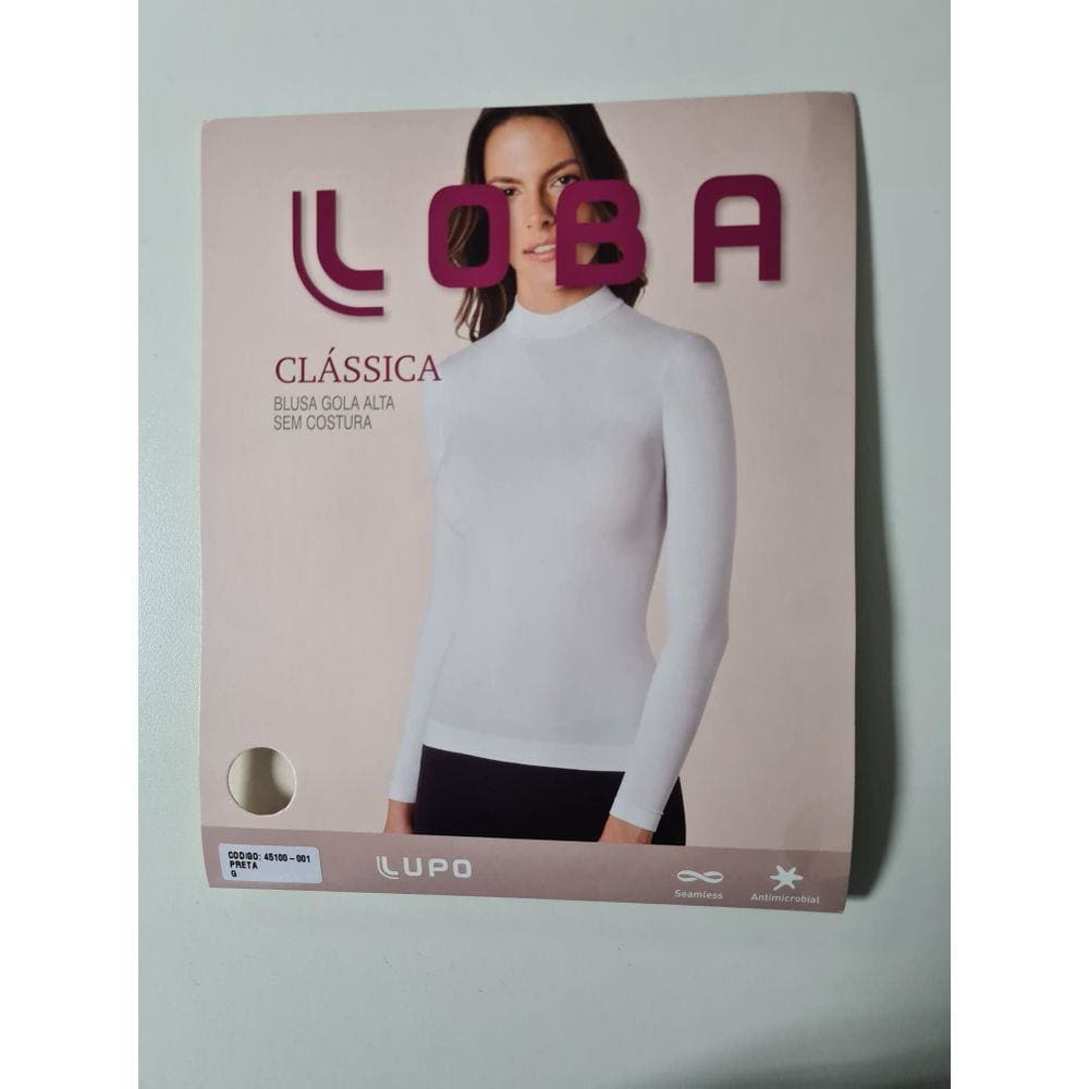 Blusa Feminina Gola Alta Sem Costura Lupo Loba 45100.