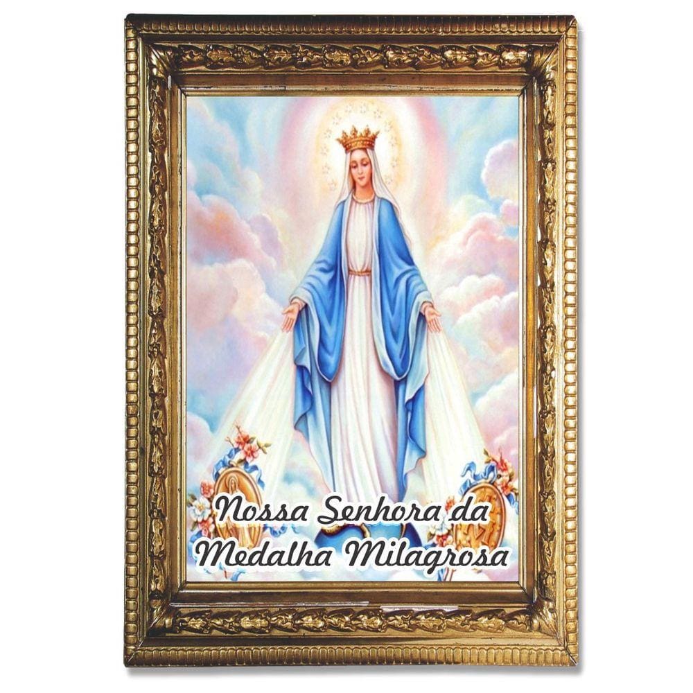 Santinho Nossa Senhora Da Medalha Milagrosa 1000 un oraçaõ v