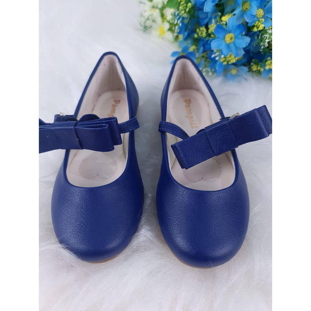 Sapatilha Infantil Azul Marinho Casamento Social Pampili Luxo | Casas Bahia