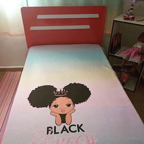 Jogo de Cama Colcha e Fronha Black Princess - Preta Pretin