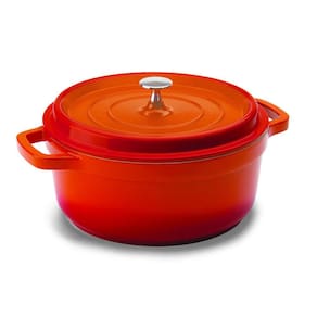 Caçarola Hércules Revestimento Ceramico Indução Laranja 6,8L 29,5X13CM