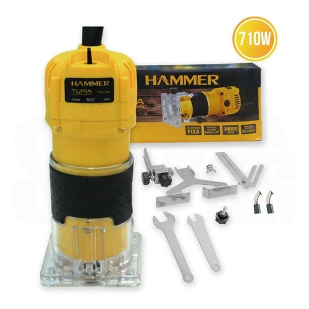 TUPIA LAMINADOS 06MM 1/4" 0710W 0-30000RPM 110V/220V