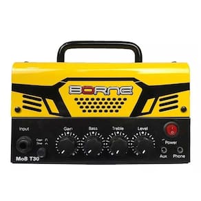 Mini Amplificador Borne Mob T30 Amarelo Bivolt