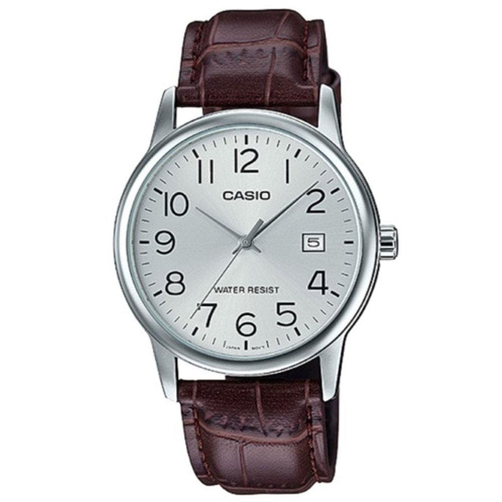 Relogio Masculino Mtp-v002l 7b2u Prata Marrom