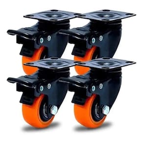 Roda Para Moveis Reforçada Pesados 50Mm 400Kg