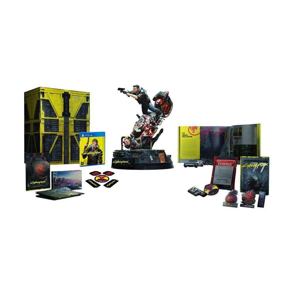 Jogo Cyberpunk 2077 Edição De Colecionador Com Estátua 25cm