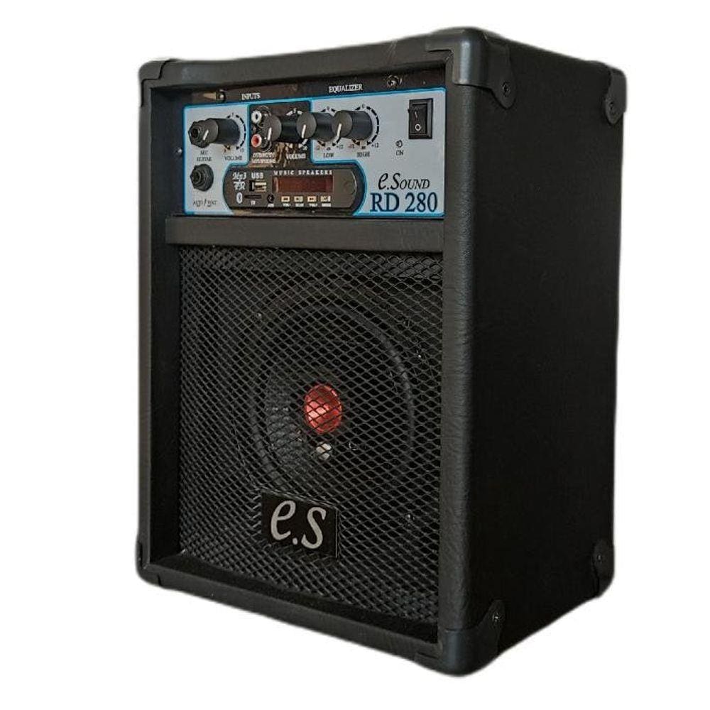 Caixa De Som Amplificada Microfone/Guitarra/Violão/Bluet