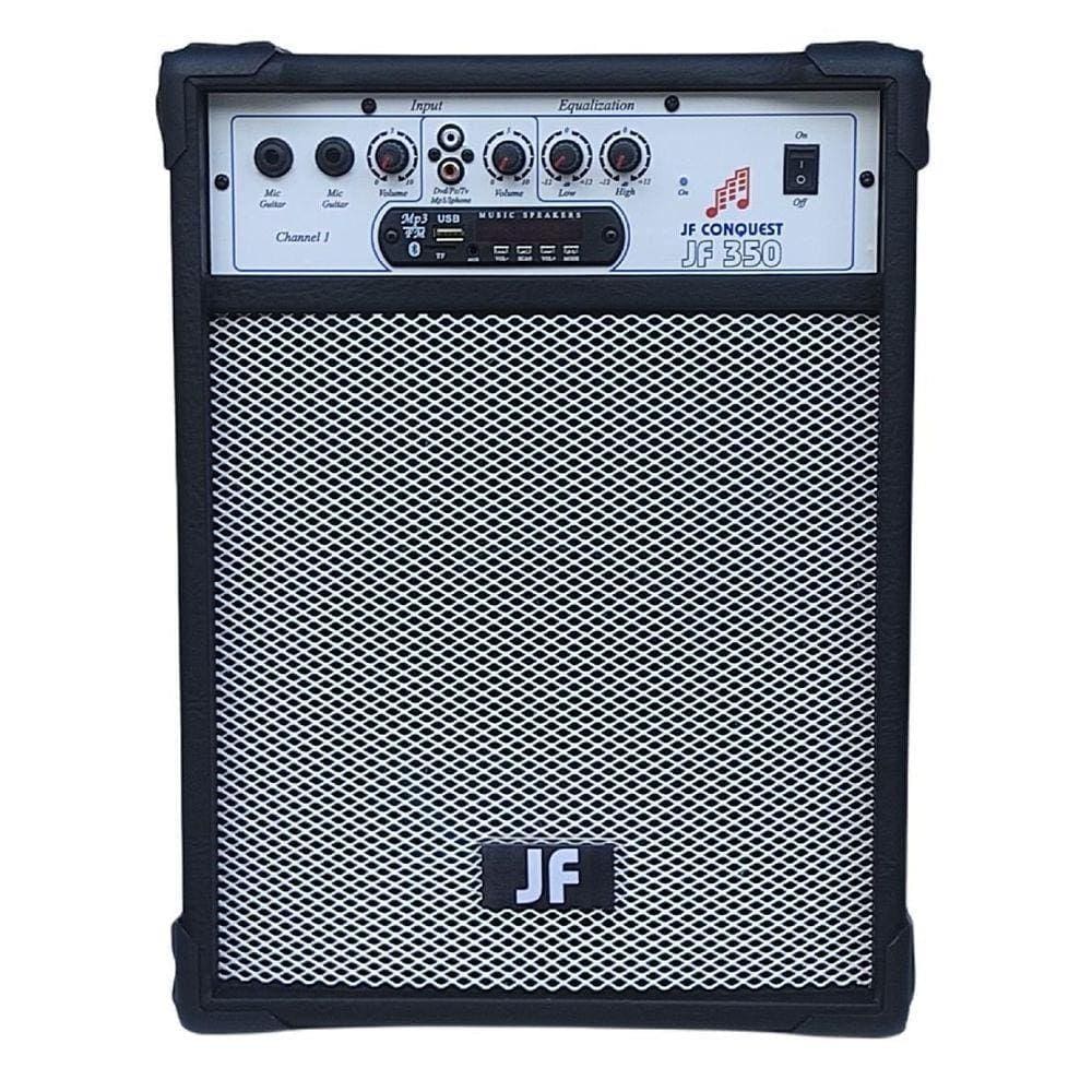 Caixa De Som Multiuso Jf 350 Fm/Usb/Sd/Bluetooth Preta