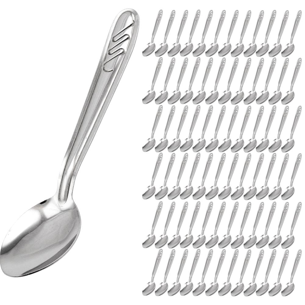 Jogo 72 Peças Colher De Sobremesa Talher De Mesa Restaurante