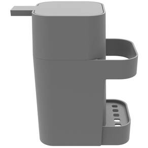 Dispenser De Detergente Para Pia Cinza 600Ml Soprano