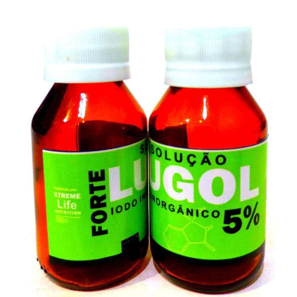 Combo 2 Vidros Lugol Forte 100ml 5 por cento