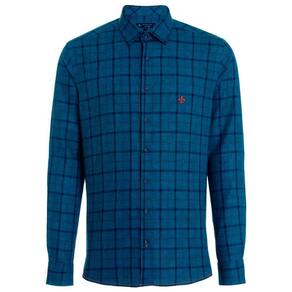 Camisa Masculina Xadrez 2 Bolsos - Sergio K - Preto - Shop2gether