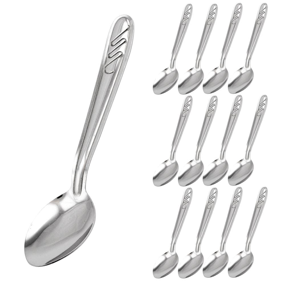 Jogo 12 Peças Colher De Sobremesa Talher De Mesa Restaurante