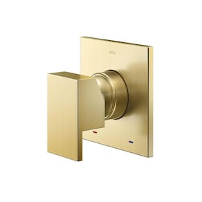 Acabamento Monocomando para Chuveiro e Ducha Higiênica Docol New Edge 926072 1/2" Ouro Escovado