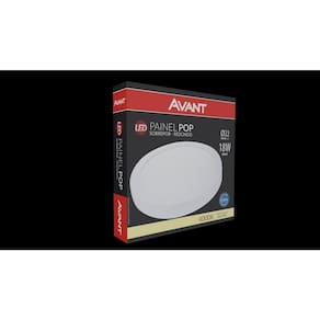 Painel De Led De Soprepor Pop 18w 4000k Neutra Bivolt Redond