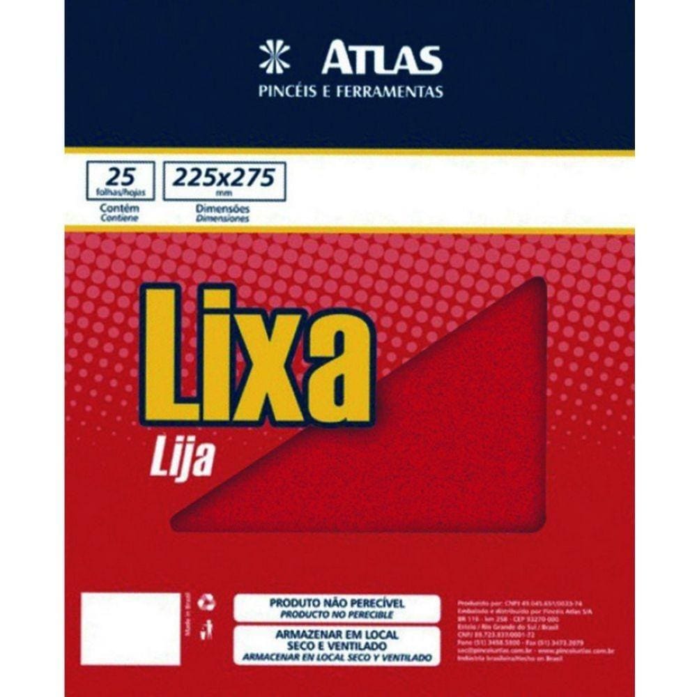 Lixa Massa Madeira Atlas 120