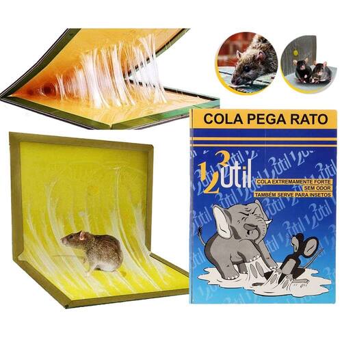 Cola Pega Rato Armadilha Contra Roedores Ratoeira Adesiva
