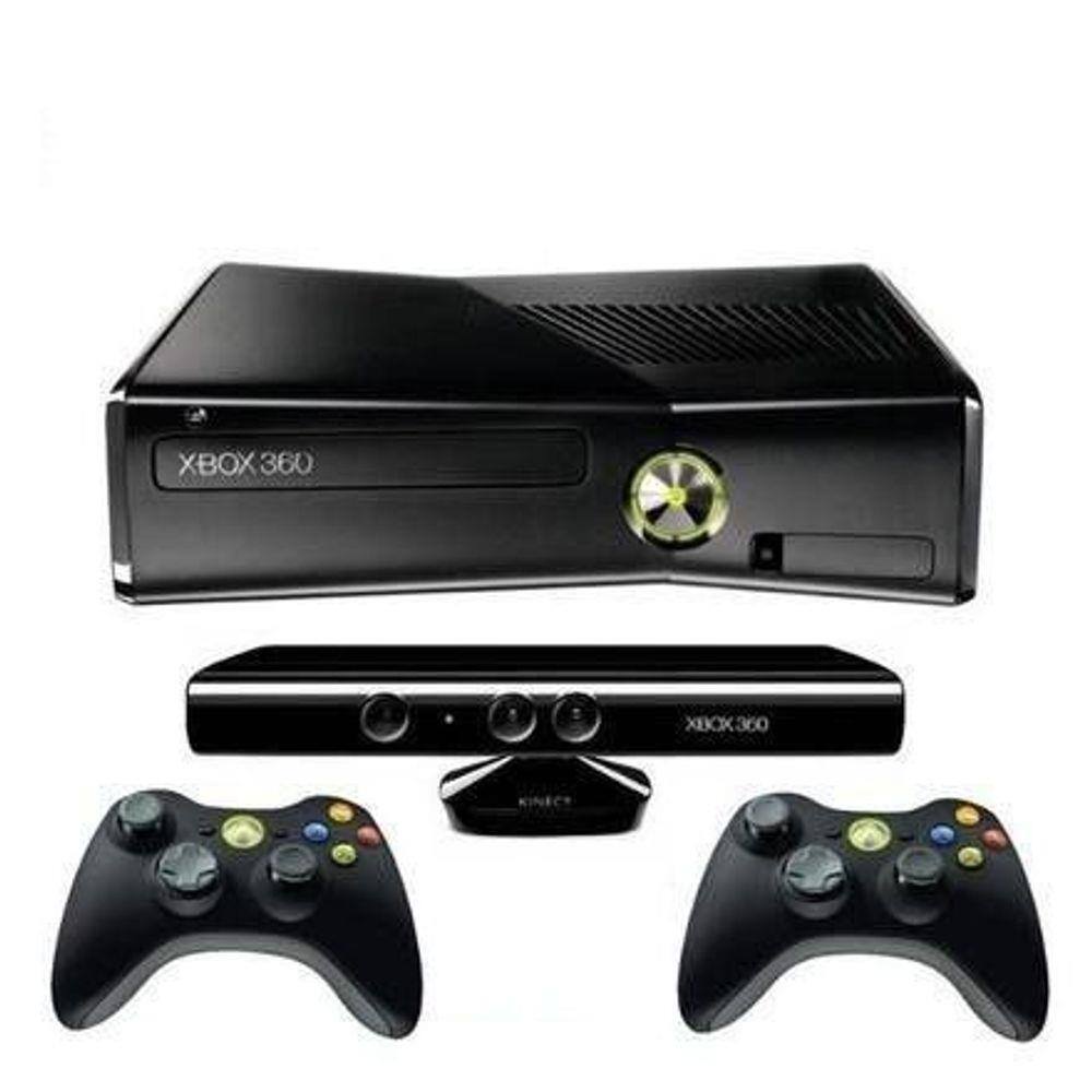 Xbox 360 Slim Desbloqueado+kinect Usado