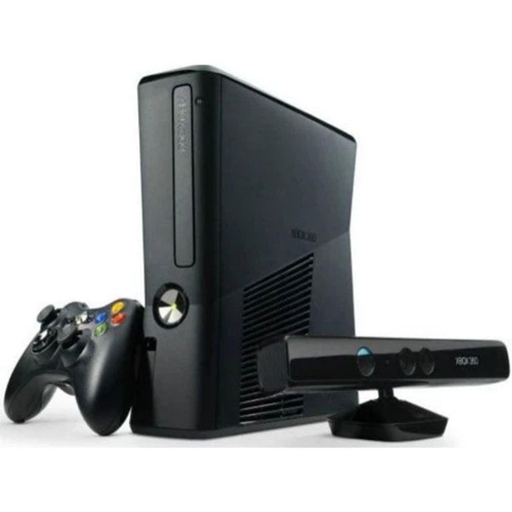 Microsoft Xbox 360 + Kinect e 3 Jogos E 4gb Standard Cor Preto em