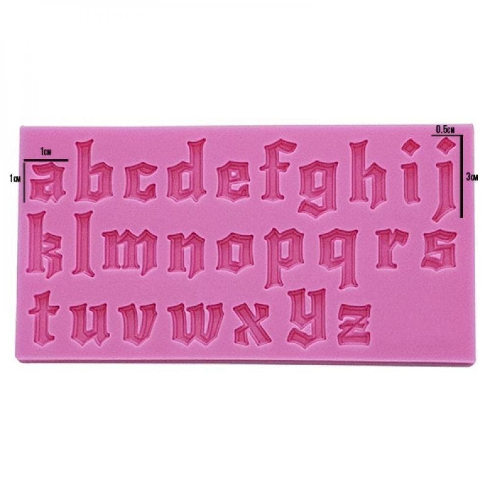 Molde Silicone Alfabeto Antigo Minúsculo