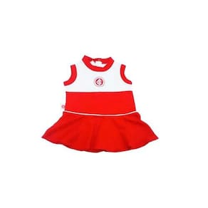 Vestido Revedor Internacional Regata Branco E Vermelho