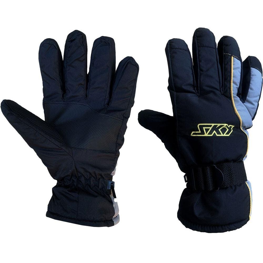 Luva Forrada Para Chuva e Frio Motosky Preta Impermeável P
