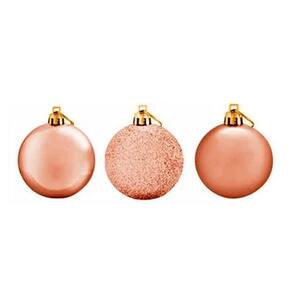 Bola Natal Cromus Rose 7Cm C/08 Rf 1714244 - Un