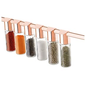 Porta Condimentos Temperos Organizador Cozinha Rose Gold 2421Rg - Future