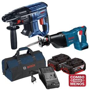 Martelete GBH 180LI e Serra Sabre GSA 18V-LI a bat 18V