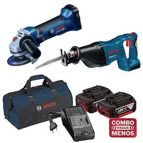 Esmerilhadeira GWS 18-125VLI e Serra Sabre GSA 18V-LI a bat 18V