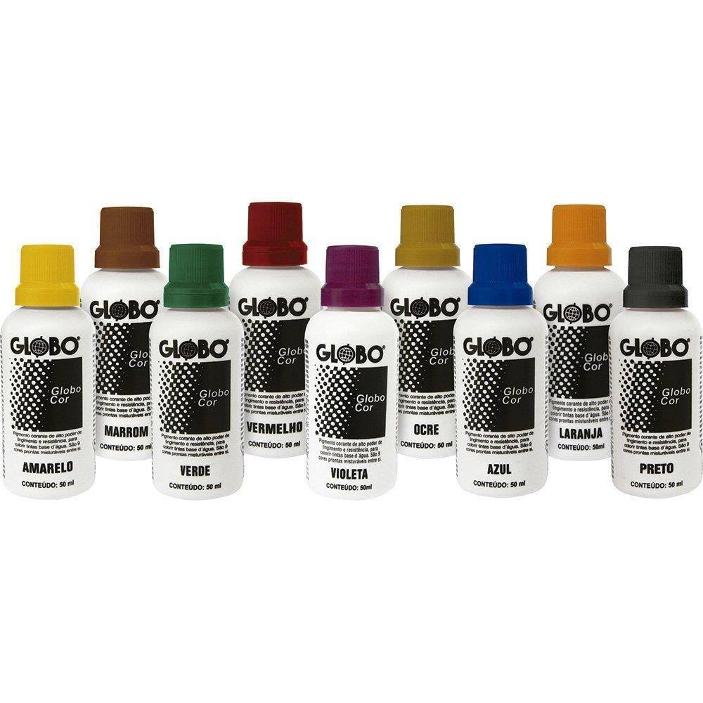 Corante Preto 50ml Emb. c/ 12 Un. Xadrez - Tintas e Acessórios