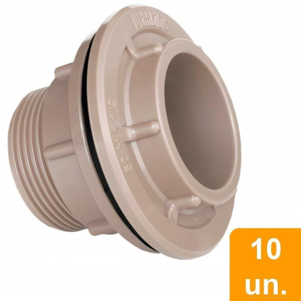 Adaptador Soldável Plastilit Caixa para D`água 25mm x 3/4 Embalagem com 10 Unidades