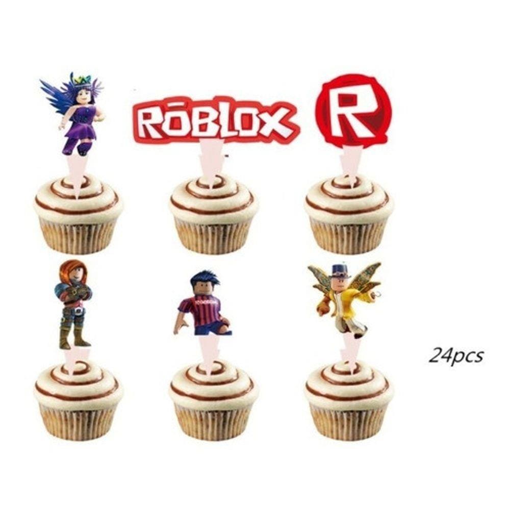 Topo de Bolo para Aniversário Roblox