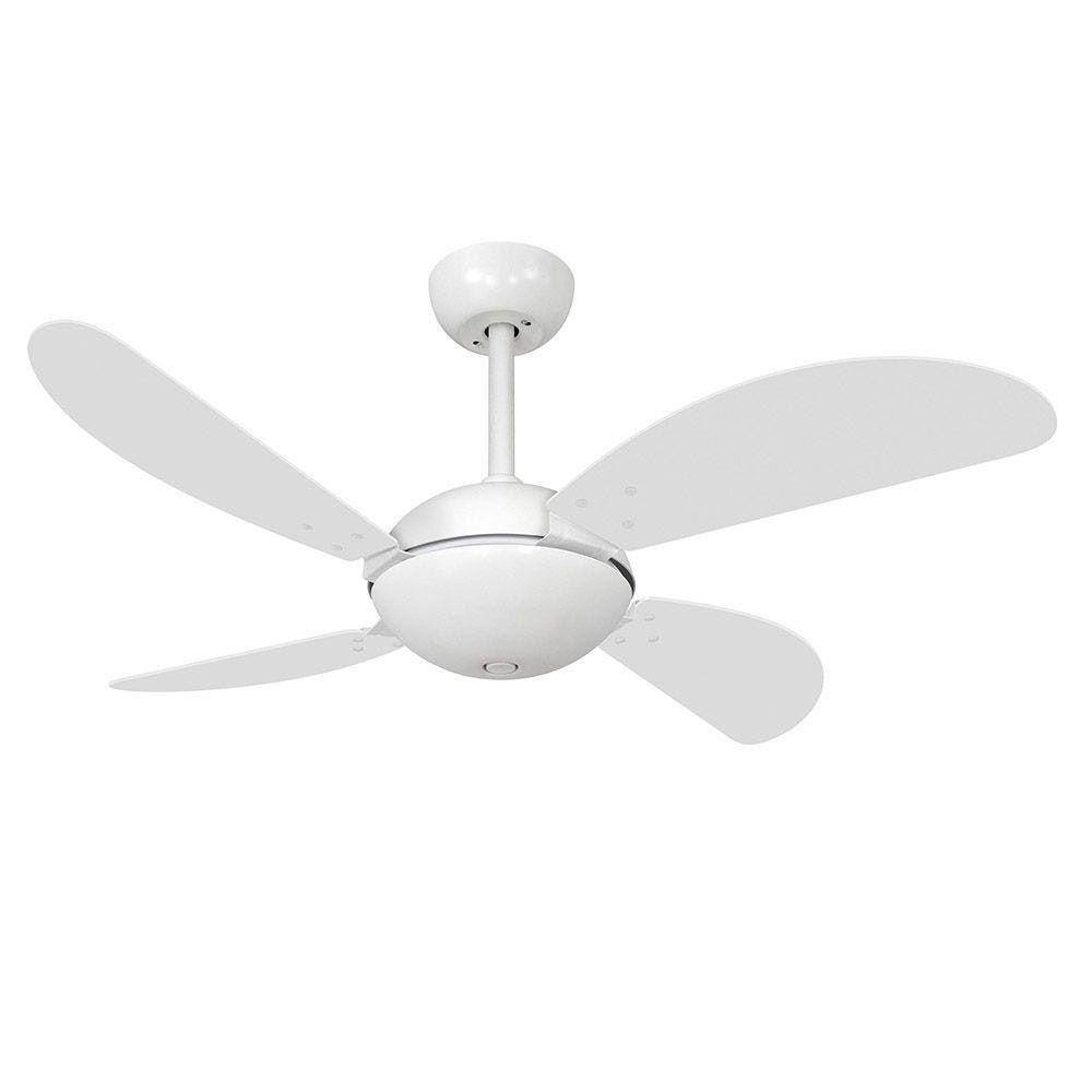 Ventilador De Teto Volare Branco Fosco 4 Pás Branco - 220V