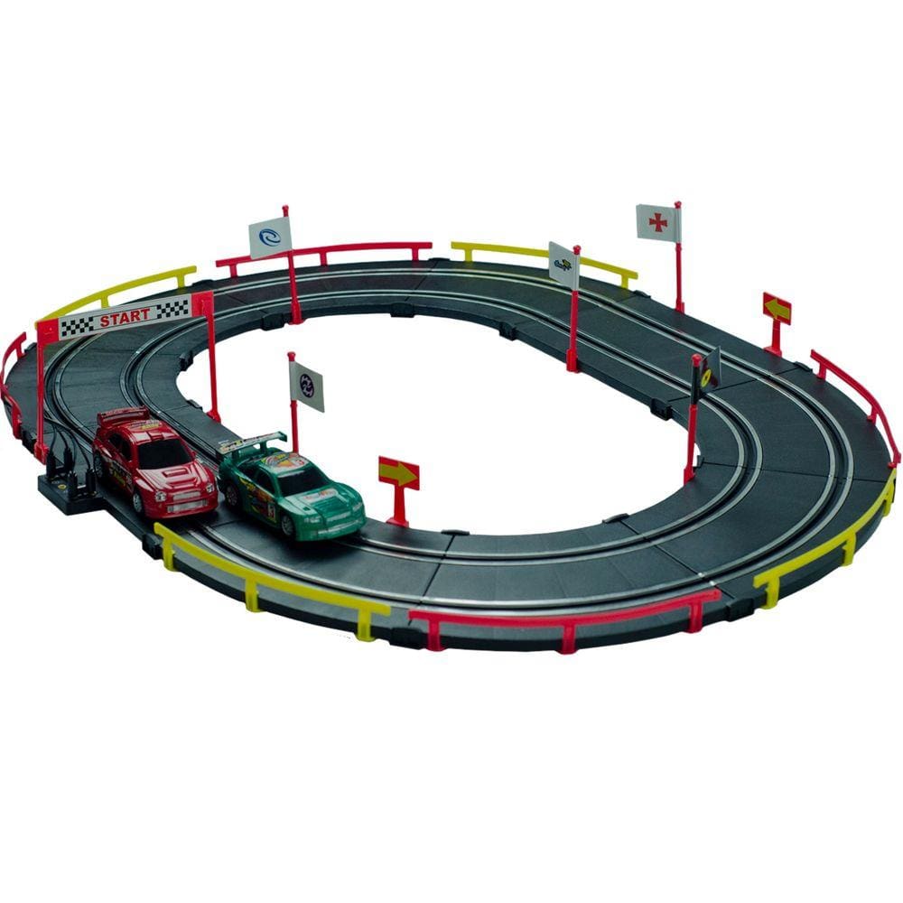 Auto Pista Turbo Run Circuito Oval - Dm Toys