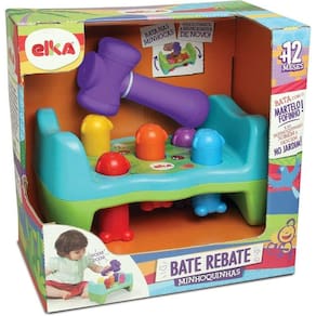 Brinquedo Infantil Bate Rebate Minhoquinhas - Elka 1172