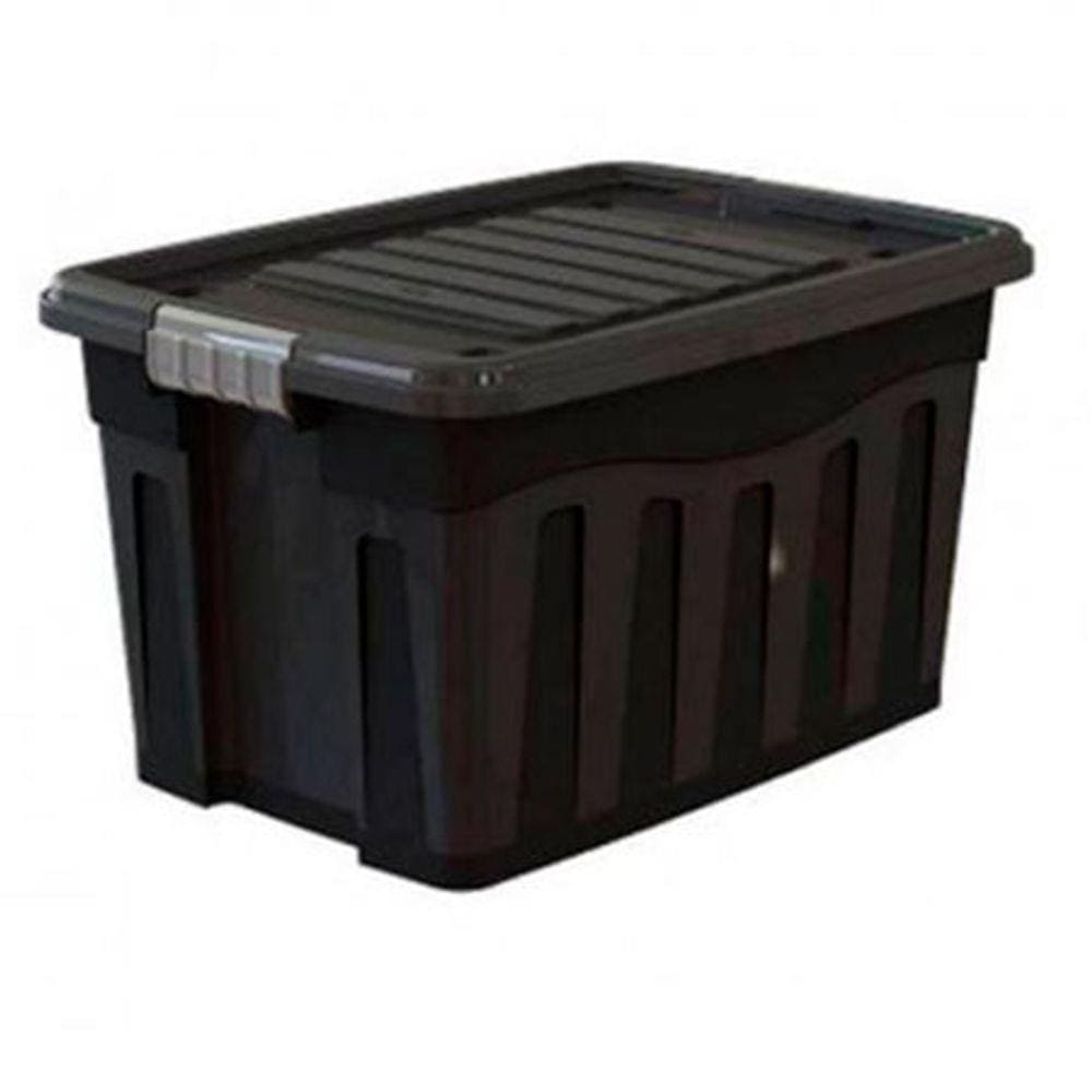 Caixa Organizadora com Travas de 53 Litros Preta - MB