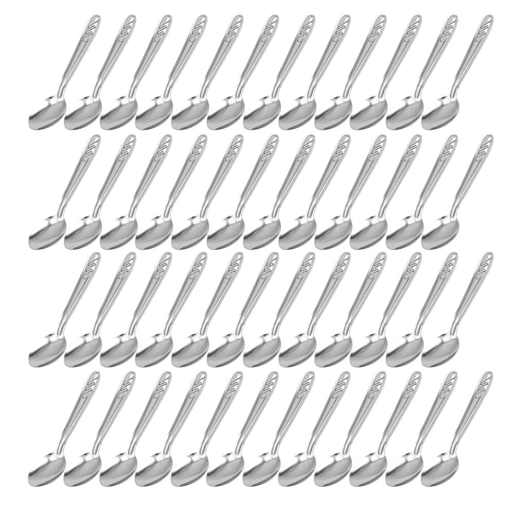 Jogo 48 Colheres de Sobremesa Aço Inox Restaurante Gourmet