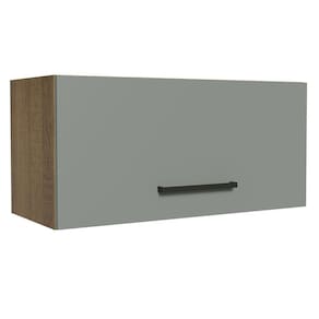Armário Aéreo de Cozinha Agata 70cm 1 Porta Rustic Cinza