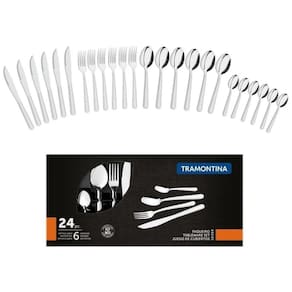 Faqueiro Jogo De Talheres 24 Peças Aço Inox Búzios - 23799071 Tramontina