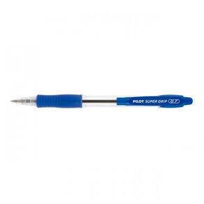 Caneta Super Grip Bp 10r F 0.7 Azul Pilot 12 Unidades