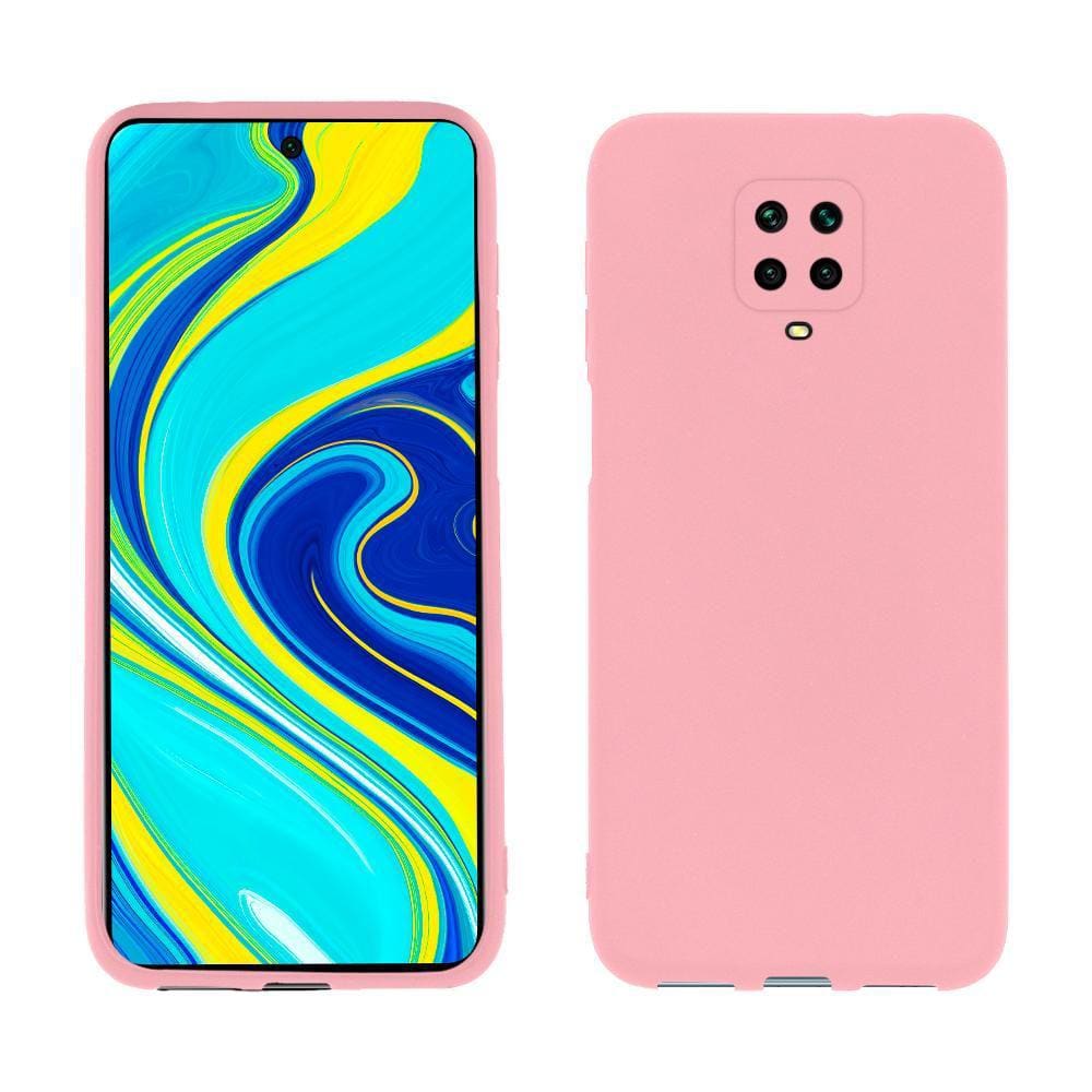 Capa protetora de silicone Smartphone Xiaomi Redmi Note 9S/Pro, rosa
