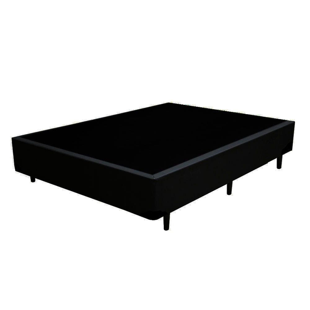Cama Box Blindado Viúva NK Camas Sintético Preto 40x1280x188