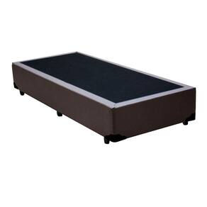 Cama Box Blindado Solteiro NK Camas Sintético Marrom 40x88x188