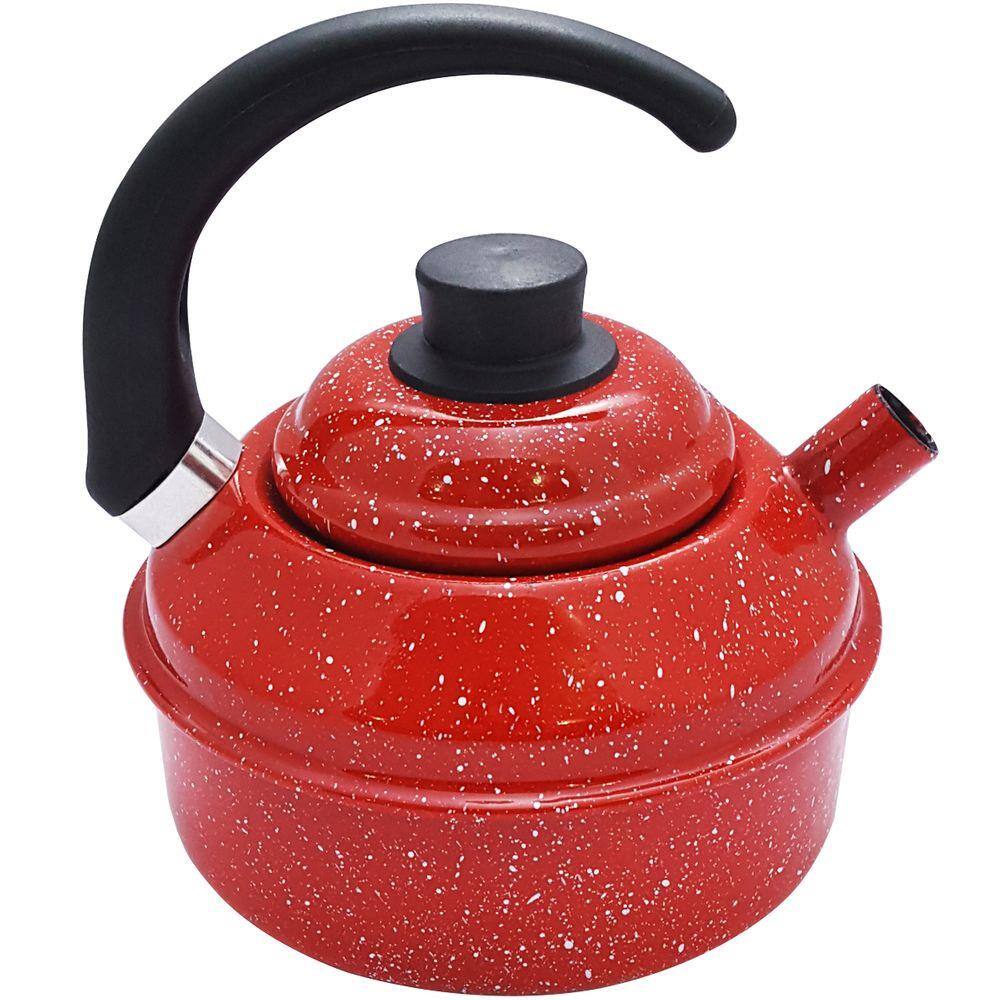 Chaleira 1,8 Litros Aço Carbono Esmaltado Ágata Retro