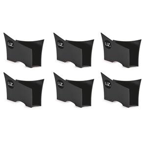 Kit 6 Suportes Porta Guardanapos De Papel Para Mesa Uz Preto